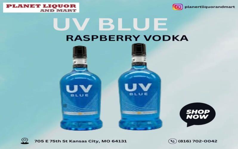 UV BLUE RASPBERRY VODKA  available in Kansas City 